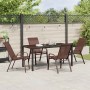 Conjunto de Comedor de Jardín 5 pcs Marrón y Negro en Sillas de jardín | Comprar online en Foru.es