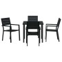 Conjunto de Comedor de Jardín 5 pcs Negro en Sillas de jardín | Comprar online en Foru.es
