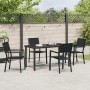 Conjunto de Comedor de Jardín 5 pcs Negro en Sillas de jardín | Comprar online en Foru.es