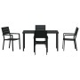 Conjunto de Comedor de Jardín 5 pcs Negro en Sillas de jardín | Comprar online en Foru.es