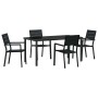 Conjunto de Comedor de Jardín 5 pcs Negro en Sillas de jardín | Comprar online en Foru.es