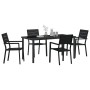 Conjunto de Comedor de Jardín 5 pcs Negro en Sillas de jardín | Comprar online en Foru.es
