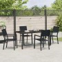 Conjunto de Comedor de Jardín 5 pcs Negro en Sillas de jardín | Comprar online en Foru.es