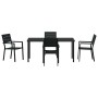 Conjunto de Comedor de Jardín 5 pcs Negro en Sillas de jardín | Comprar online en Foru.es