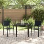 Conjunto de Comedor de Jardín 3 pcs Negro en Sillas de jardín | Comprar online en Foru.es
