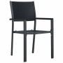 Conjunto de Comedor de Jardín 3 pcs Negro en Sillas de jardín | Comprar online en Foru.es