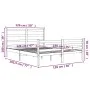 Solid pine wood bed frame 120x190 cm by vidaXL, Beds and slatted bases - Ref: Foro24-3103683, Price: 113,10 €, Discount: %