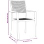 Conjunto de Comedor de Jardín 3 pcs Negro en Sillas de jardín | Comprar online en Foru.es