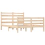 Estructura de cama de madera maciza de pino 140x200 cm de vidaXL, Camas y somieres - Ref: Foro24-3103713, Precio: 120,21 €, D...