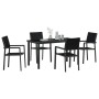 Conjunto de Comedor de Jardín 5 pcs Negro en Sillas de jardín | Comprar online en Foru.es