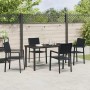 Conjunto de Comedor de Jardín 5 pcs Negro en Sillas de jardín | Comprar online en Foru.es