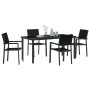 Conjunto de Comedor de Jardín 5 pcs Negro en Sillas de jardín | Comprar online en Foru.es