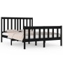 Estructura de cama madera maciza de pino negra 140x190 cm de vidaXL, Camas y somieres - Ref: Foro24-3103892, Precio: 177,16 €...