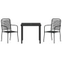 Conjunto de Comedor de Jardín 3 pcs Negro en Sillas de jardín | Comprar online en Foru.es