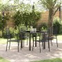 Conjunto de Comedor de Jardín 5 pcs Negro en Sillas de jardín | Comprar online en Foru.es