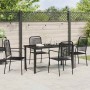 Conjunto de Comedor de Jardín 5 pcs Negro en Sillas de jardín | Comprar online en Foru.es