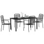 Conjunto de Comedor de Jardín 5 pcs Negro en Sillas de jardín | Comprar online en Foru.es