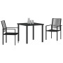 Conjunto de Comedor de Jardín 3 pcs Negro en Sillas de jardín | Comprar online en Foru.es