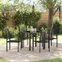 Conjunto de Comedor de Jardín 5 pcs Negro en Sillas de jardín | Comprar online en Foru.es