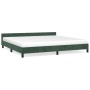 Estructura cama con cabecero terciopelo verde oscuro 200x200 cm de vidaXL, Camas y somieres - Ref: Foro24-347594, Precio: 132...
