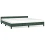Estructura cama con cabecero terciopelo verde oscuro 200x200 cm de vidaXL, Camas y somieres - Ref: Foro24-347594, Precio: 130...