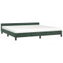 Estructura cama con cabecero terciopelo verde oscuro 200x200 cm de vidaXL, Camas y somieres - Ref: Foro24-347594, Precio: 132...