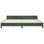 Estructura cama con cabecero terciopelo verde oscuro 200x200 cm de vidaXL, Camas y somieres - Ref: Foro24-347594, Precio: 130...