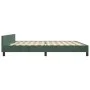 Estructura cama con cabecero terciopelo verde oscuro 200x200 cm de vidaXL, Camas y somieres - Ref: Foro24-347594, Precio: 130...