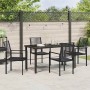 Conjunto de Comedor de Jardín 5 pcs Negro en Sillas de jardín | Comprar online en Foru.es