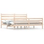 Estructura de cama de madera maciza de pino 200x200 cm de vidaXL, Camas y somieres - Ref: Foro24-3103733, Precio: 140,92 €, D...