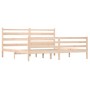 Estructura de cama de madera maciza de pino 200x200 cm de vidaXL, Camas y somieres - Ref: Foro24-3103733, Precio: 140,92 €, D...