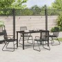 Conjunto de Comedor de Jardín 5 pcs Negro en Sillas de jardín | Comprar online en Foru.es