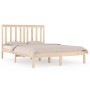 Estructura de cama madera maciza de pino 120x190 cm de vidaXL, Camas y somieres - Ref: Foro24-3103813, Precio: 114,96 €, Desc...