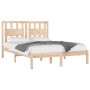 Estructura de cama madera maciza de pino 120x190 cm de vidaXL, Camas y somieres - Ref: Foro24-3103903, Precio: 118,36 €, Desc...