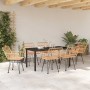Conjunto de Comedor de Jardín 7 pcs Marrón en Sillas de jardín | Comprar online en Foru.es