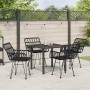 Conjunto de Comedor de Jardín 5 pcs Negro en Sillas de jardín | Comprar online en Foru.es