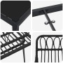 Conjunto de Comedor de Jardín 5 pcs Negro en Sillas de jardín | Comprar online en Foru.es