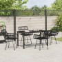 Conjunto de Comedor de Jardín 5 pcs Negro Poliratán en Sillas de jardín | Comprar online en Foru.es