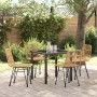 Conjunto de Comedor de Jardín 5 pcs Marrón en Sillas de jardín | Comprar online en Foru.es