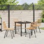 Conjunto de Comedor de Jardín 5 pcs Marrón en Sillas de jardín | Comprar online en Foru.es