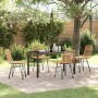 Conjunto de Comedor de Jardín 5 pcs Marrón en Sillas de jardín | Comprar online en Foru.es