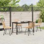 Conjunto de Comedor de Jardín 5 pcs Marrón en Sillas de jardín | Comprar online en Foru.es
