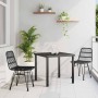 Conjunto de Comedor de Jardín 3 pcs Negro en Sillas de jardín | Comprar online en Foru.es