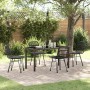 Conjunto de Comedor de Jardín 5 pcs Negro en Sillas de jardín | Comprar online en Foru.es