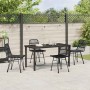 Conjunto de Comedor de Jardín 5 pcs Negro en Sillas de jardín | Comprar online en Foru.es