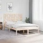 Solid pine wood bed frame 120x200 cm by vidaXL, Beds and slatted bases - Ref: Foro24-3103993, Price: 115,42 €, Discount: %