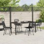 Conjunto de Comedor de Jardín 5 pcs Negro en Sillas de jardín | Comprar online en Foru.es