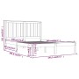 Estructura de cama madera maciza de pino negra 140x190 cm de vidaXL, Camas y somieres - Ref: Foro24-3103827, Precio: 159,95 €...