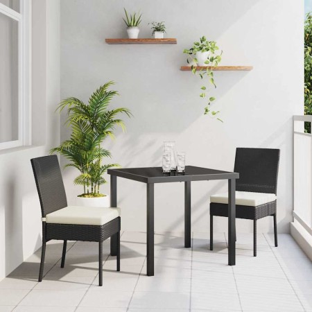 Conjunto de Comedor de Jardín 3 pcs Negro en Sillas de jardín | Comprar online en Foru.es