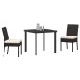Conjunto de Comedor de Jardín 3 pcs Negro en Sillas de jardín | Comprar online en Foru.es